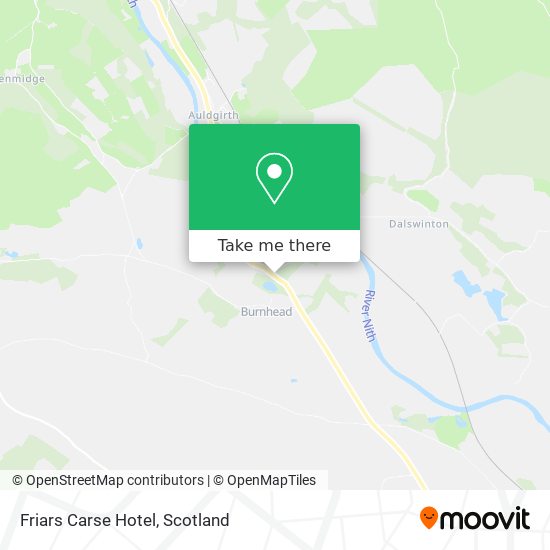 Friars Carse Hotel map