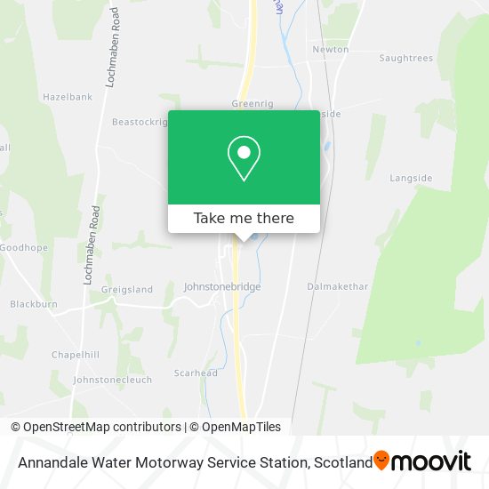 Annandale Water Motorway Service Station map