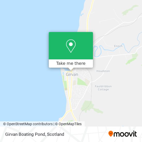 Girvan Boating Pond map