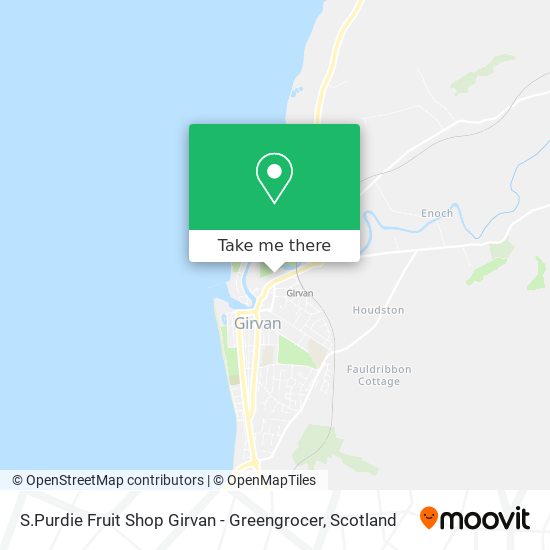 S.Purdie Fruit Shop Girvan - Greengrocer map