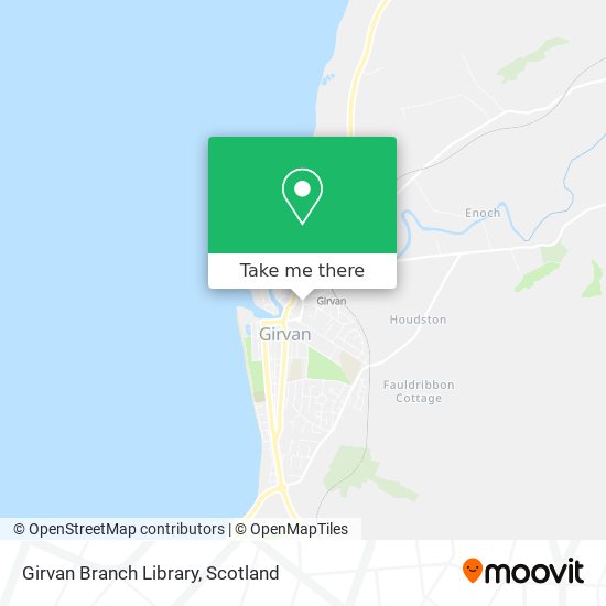 Girvan Branch Library map