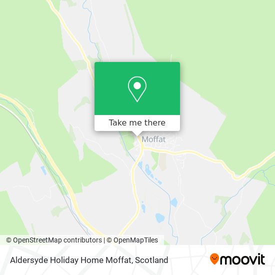Aldersyde Holiday Home Moffat map