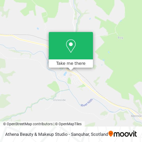 Athena Beauty & Makeup Studio - Sanquhar map