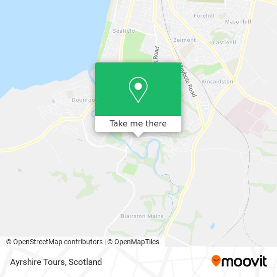 Ayrshire Tours map