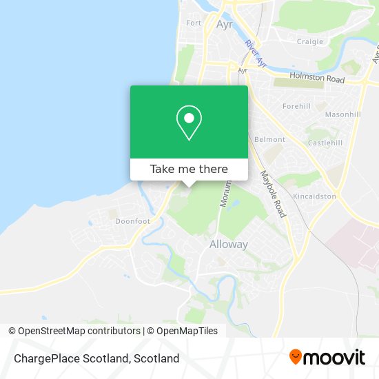 ChargePlace Scotland map