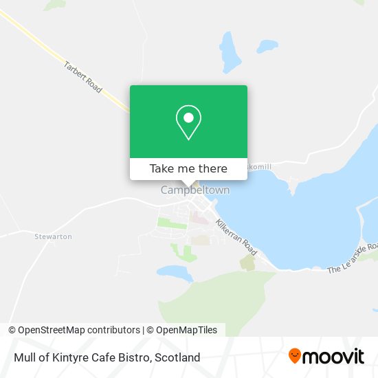 Mull of Kintyre Cafe Bistro map