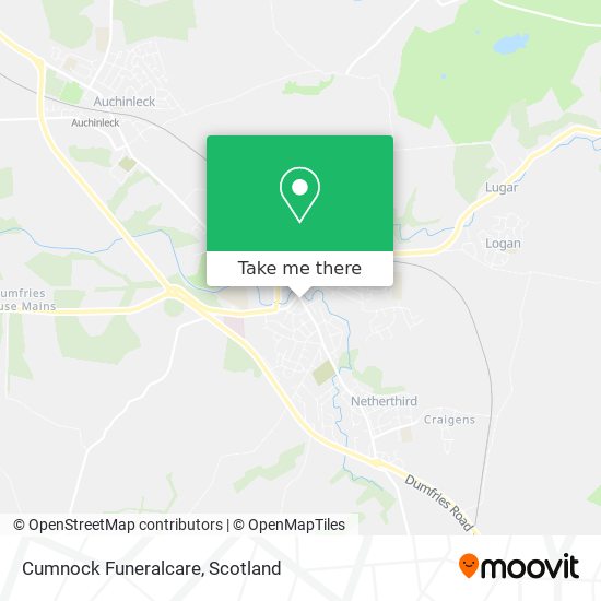 Cumnock Funeralcare map