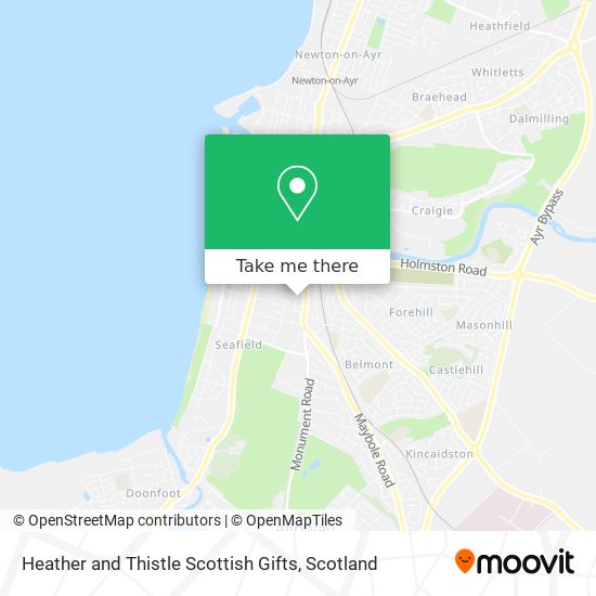 Heather and Thistle Scottish Gifts map