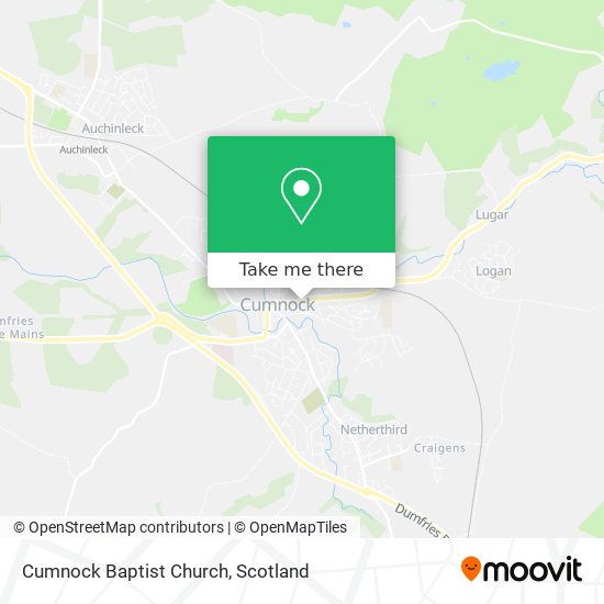 Cumnock Baptist Church map