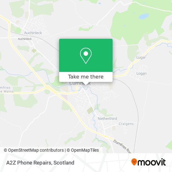 A2Z Phone Repairs map