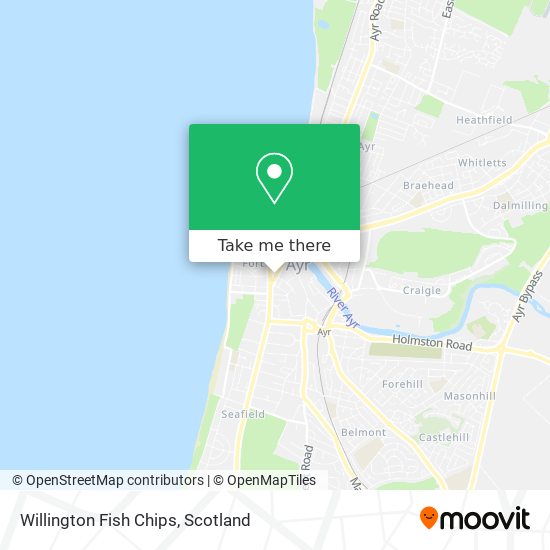 Willington Fish Chips map