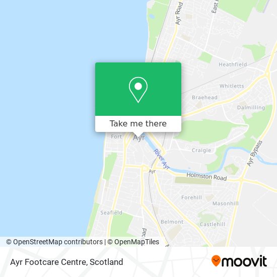 Ayr Footcare Centre map