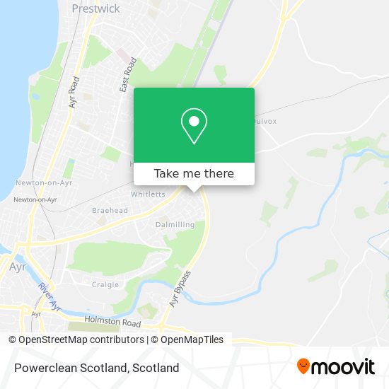 Powerclean Scotland map