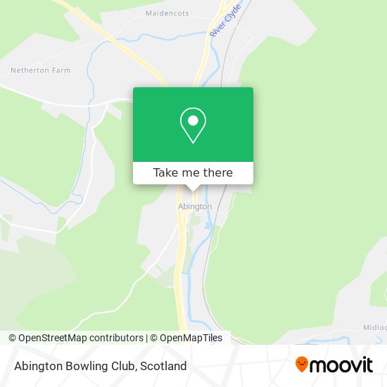 Abington Bowling Club map