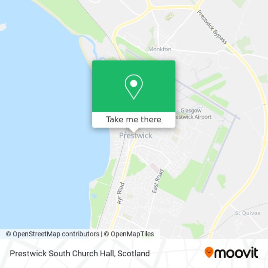 Prestwick South Church Hall map