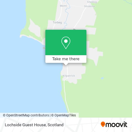 Lochside Guest House map