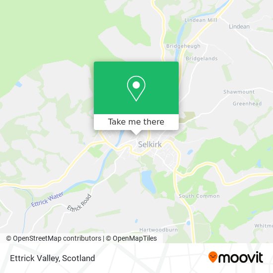 Ettrick Valley map