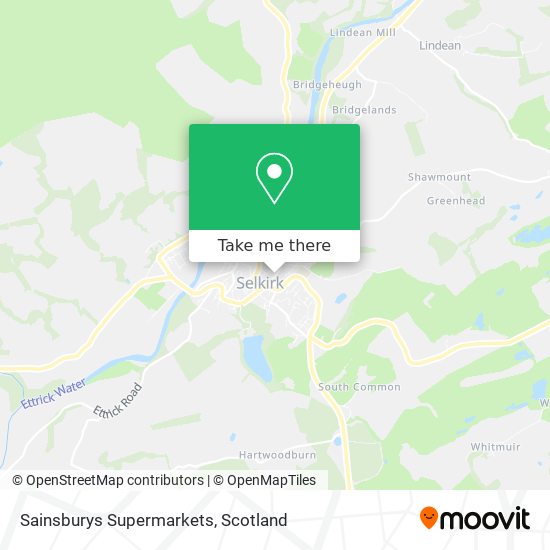 Sainsburys Supermarkets map