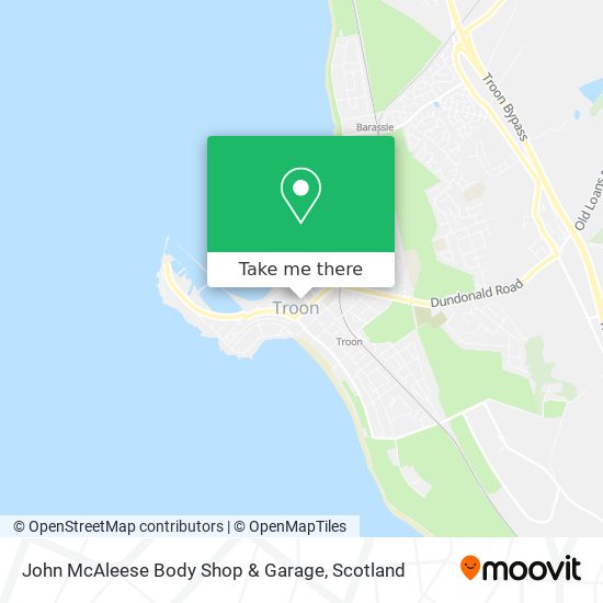 John McAleese Body Shop & Garage map