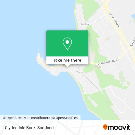 Clydesdale Bank map