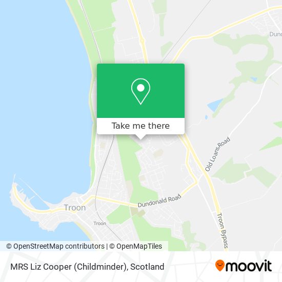 MRS Liz Cooper (Childminder) map