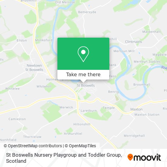 St Boswells Nursery Playgroup and Toddler Group map