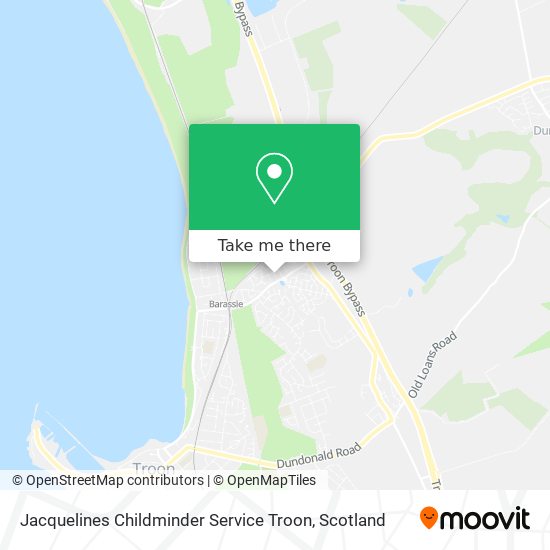 Jacquelines Childminder Service Troon map