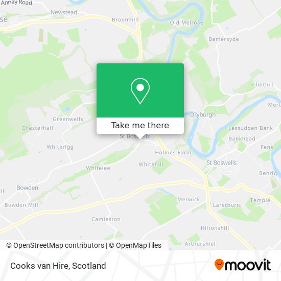 Cooks van Hire map