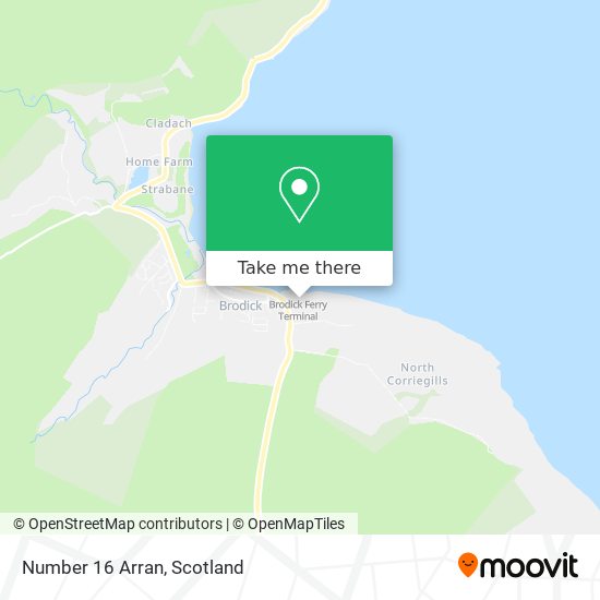 Number 16 Arran map