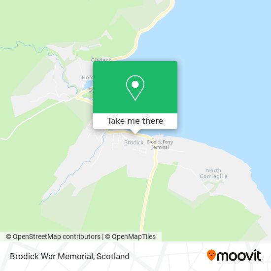 Brodick War Memorial map