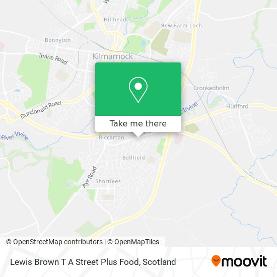Lewis Brown T A Street Plus Food map