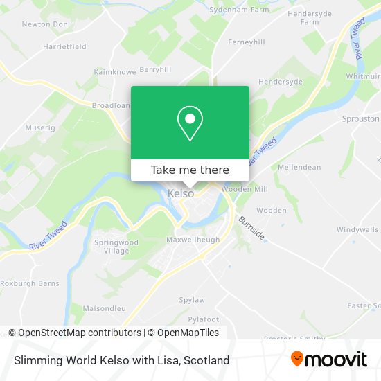 Slimming World Kelso with Lisa map