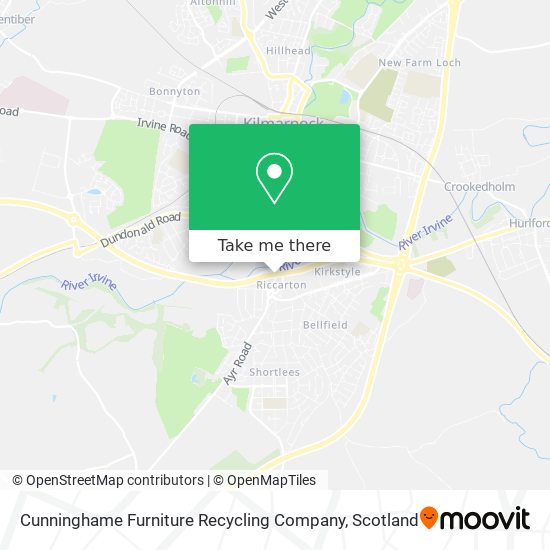 Cunninghame Furniture Recycling Company map