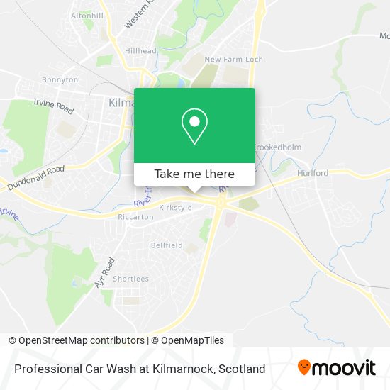 Professional Car Wash at Kilmarnock map