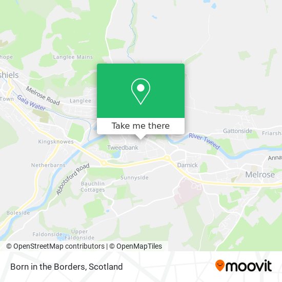 Born in the Borders map