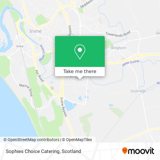 Sophies Choice Catering map