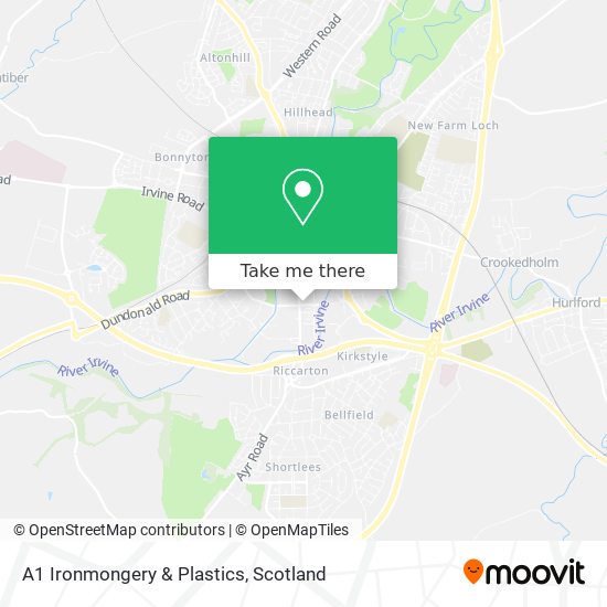 A1 Ironmongery & Plastics map