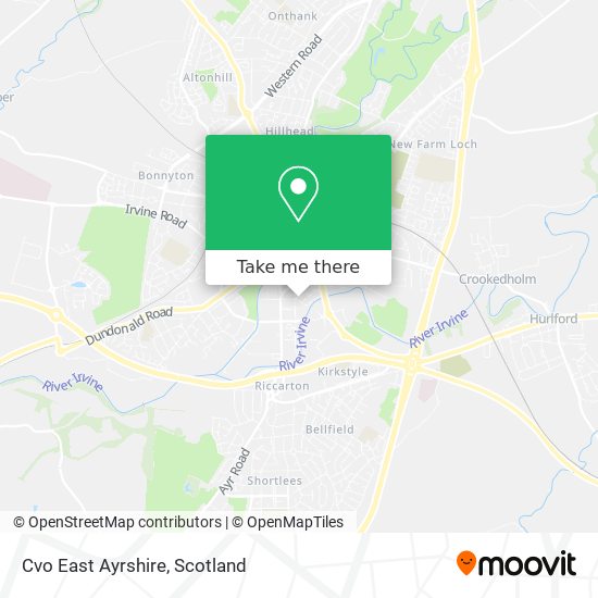 Cvo East Ayrshire map