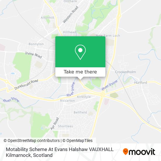 Motability Scheme At Evans Halshaw VAUXHALL Kilmarnock map