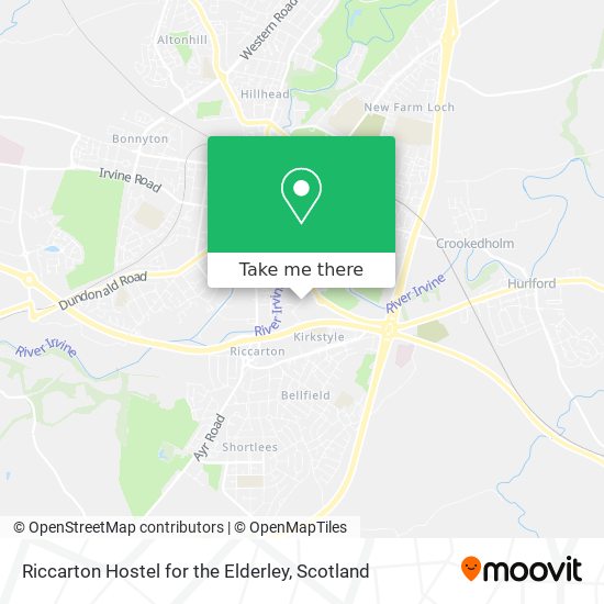 Riccarton Hostel for the Elderley map