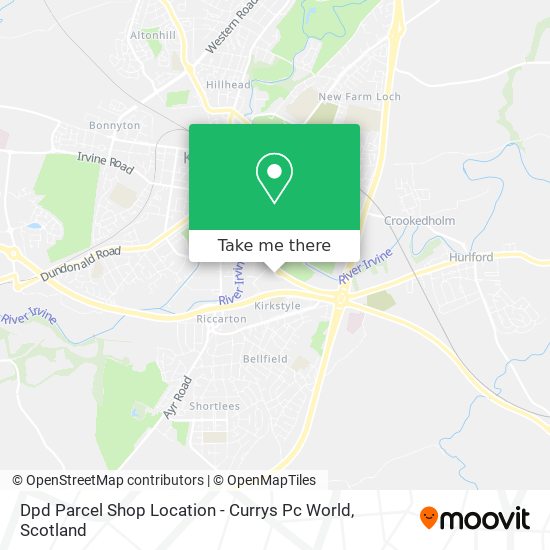 Dpd Parcel Shop Location - Currys Pc World map