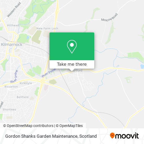 Gordon Shanks Garden Maintenance map