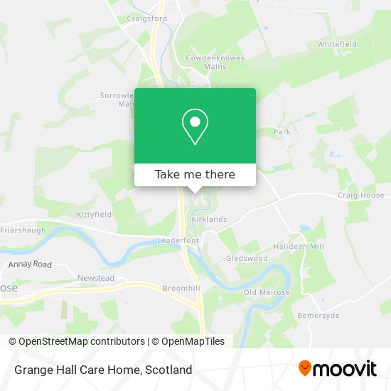 Grange Hall Care Home map