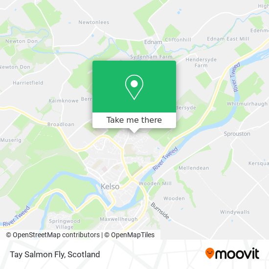 Tay Salmon Fly map