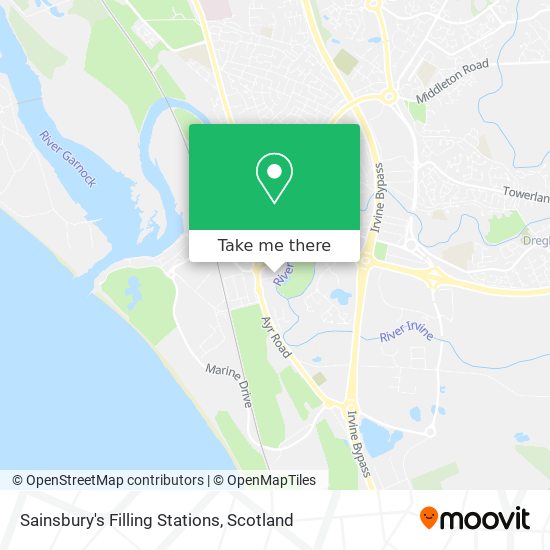 Sainsbury's Filling Stations map