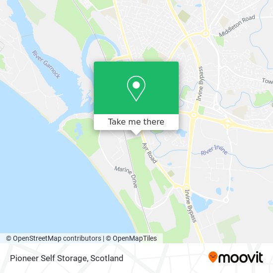 Pioneer Self Storage map