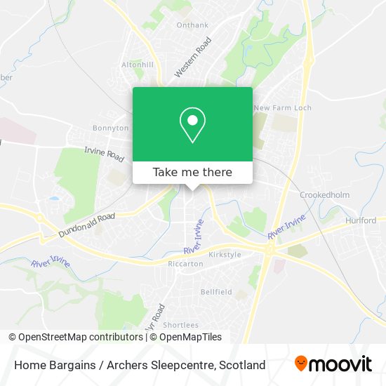 Home Bargains / Archers Sleepcentre map