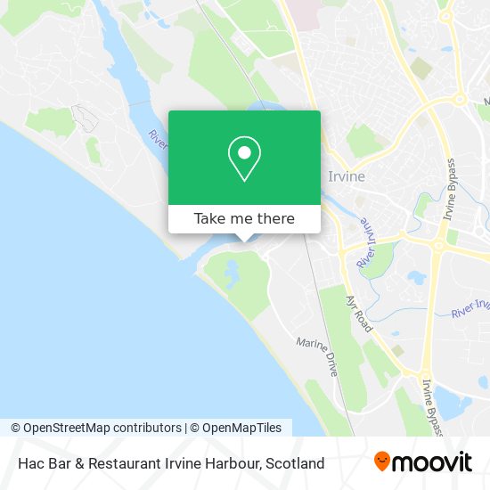 Hac Bar & Restaurant Irvine Harbour map