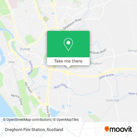 Dreghorn Fire Station map