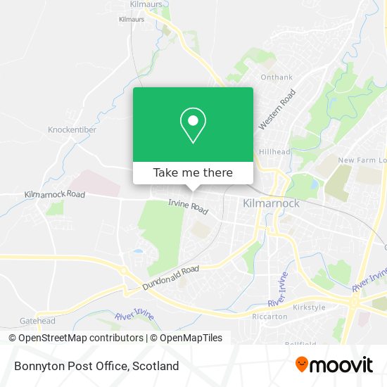 Bonnyton Post Office map